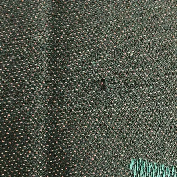 BALENCIAGA - Red Black Green Wool Silk Scarf